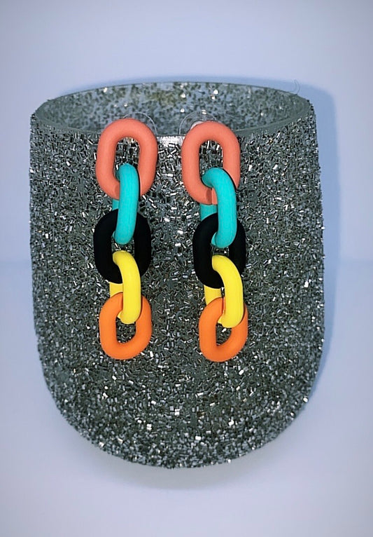 Color Block Earrings
